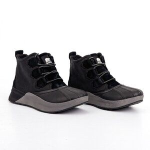 Sorel Women Out N About III Classic NL4431-010 Waterproof Black Grey Boots Sz 6